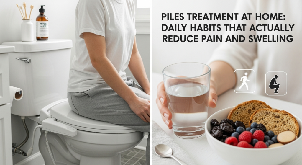Piles Treatment at Home: Daily Habits That Actually Reduce Pain and Swelling
